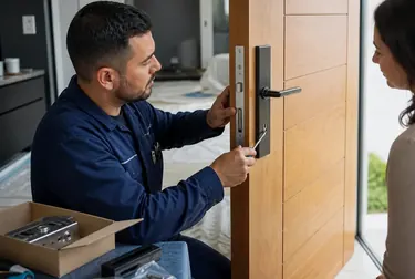 Chaveiro instalando uma fechadura em Caruaru.